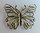 4 papillons 5cm filigrane coloris bronze