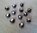 12 perles hexagones en hématite