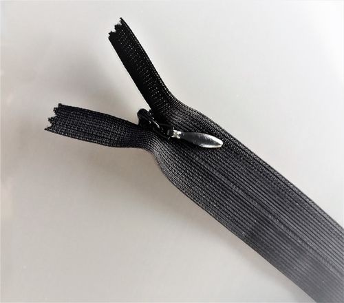 Zip invisible 25 cm noir