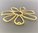 4 pendentifs 55 mm fleur filigrane doré