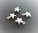 25 breloques étoiles 7 mm coloris argent