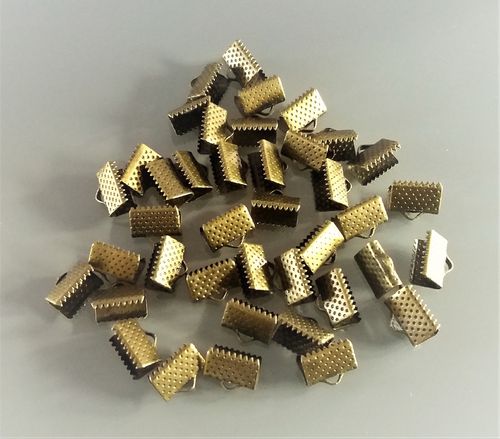 40 embouts griffes 10 X 8 mm coloris bronze