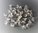 40 perles coupelles fleurs transparentes