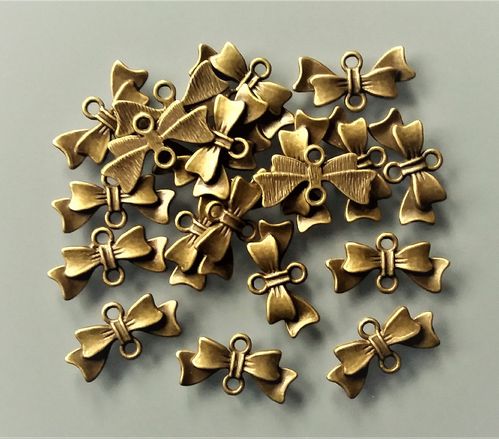 20 connecteurs nœuds métal coloris bronze