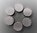 6 supports cabochons ronds 20 mm argent