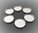 6 supports cabochons ronds 20 mm argent
