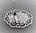 2 supports broches cabochons coloris argent