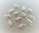 12 perles losanges métal coloris argent