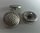 8 boutons à pied 23 mm en métal gris