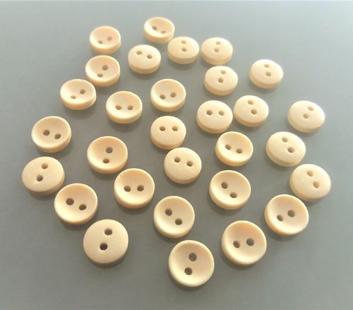 30 boutons bois ronds diamètre 10 mm