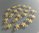 20 breloques étoiles 8 mm métal coloris doré