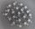 20 breloques étoiles 8 mm métal coloris argent